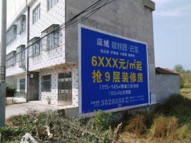 米脂墙体广告质量分析