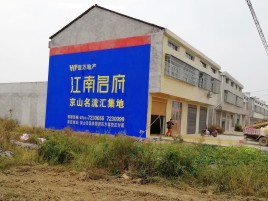 米脂农村墙体广告在不同形式上面展现的不同特色
