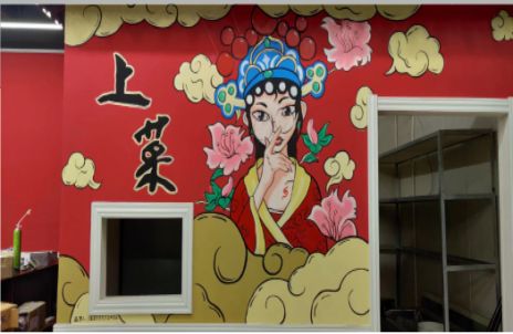 米脂墙体彩绘的发展和应用