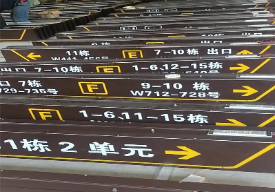 米脂广告标识中，常见的几种安装方式。