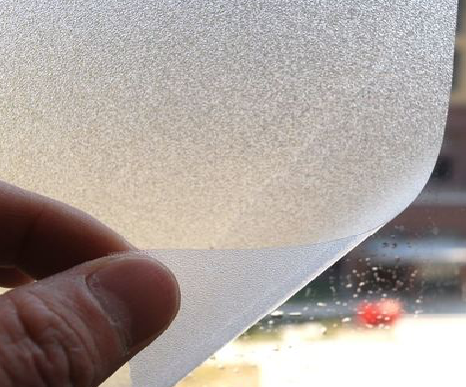 米脂玻璃门外面粘广告用什么材料好？